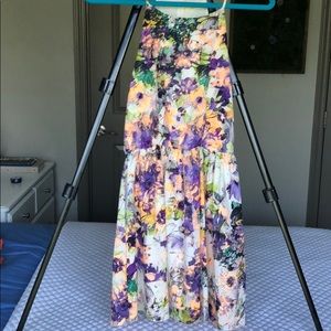 Floral fit and flare dress